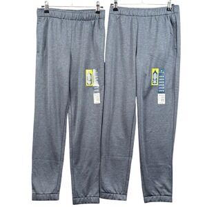 Vively Kids L 10/12 Jogger Pants 2PK Grey Performance Athletic Sweatpants Sporty